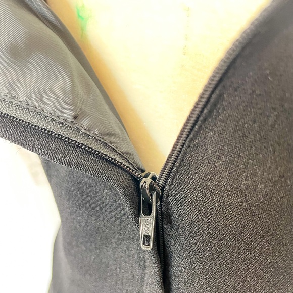 COPY - NWT Victor Costa LBD with White Lace Overlay and Puff Sleeves - Picture 8 of 11